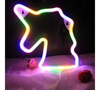 Unicorn LED Neon Signs USB or Battery Powered Night Light for Valentine'Day Decoration,Christmas,Birthday Gifts,Girls' Bedroom,Living Room(Colorful)