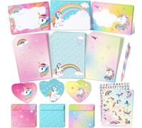 Unicorn Letter Paper Envelope Set - 69 Sheets Writing for Girls Children Unicorns Gifts with Certificates and Stickers