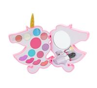 Unicorn Love Make-up Set for Little Princesses - Complete Set with Eye Shadows, Blush, Lip Gloss, 2 Brushes, and a Mirror