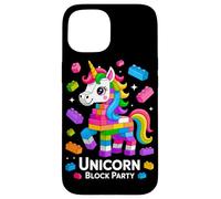 Unicorn Lover Master Builder Building Bricks Blocks Toy Kids Case for iPhone 15