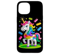 Unicorn Lover Master Builder Building Bricks Blocks Toy Kids Case for iPhone 15