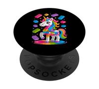 Unicorn Lover Master Builder Building Bricks Blocks Toy Kids PopSockets Adhesive PopGrip