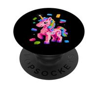 Unicorn Lover Master Builder Building Bricks Blocks Toy Kids PopSockets Adhesive PopGrip