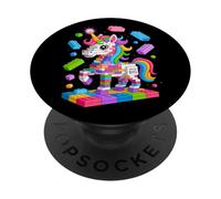 Unicorn Lover Master Builder Building Bricks Blocks Toy Kids PopSockets Adhesive PopGrip