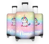 Unicorn Luggage Cover Personalised Custom Name Travel Suitcase Protector Magical Cute Kids Adults Gift, Cute Unicorn Kids Gift