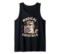 Unicorn Magical Crystals Energy Healing Vibes Tank Top