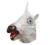 Unicorn Mask Horse Mask Unicorn Latex Mask Fancy Dress Face Mask for Halloween Animal Mask Horse Costume