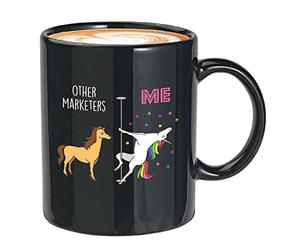 Unicorn Me Vs Other Marketers Coffee Mug 11oz Black - Marketers - Funny Job Profession Marketing Business Owner Social Media Marketer Occupation