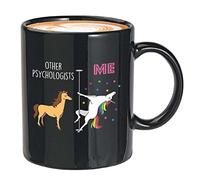 Unicorn Me Vs Other Psychologists Coffee Mug 11oz Black - Psychologists - Funny Occupation Quotes Mental Therapist Psychology Student School Psychologist