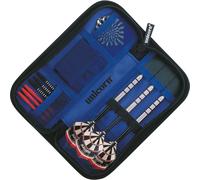 Unicorn Midi Wallet Case Cover Black/Silver - Interior Blue (2020) | Holds Darts, Flights & Accessories | UDA46090
