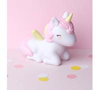 Unicorn money box for girls A Little Lovely Company white
