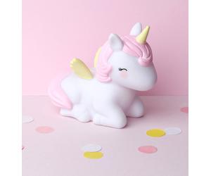 Unicorn money box for girls A Little Lovely Company white