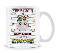 Unicorn Mug - Keep Calm Unicorn Personalised Cup Gift