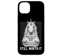 Unicorn Mugshot Arrested for Too Much Magic Still Worth It Case for iPhone 14 Plus