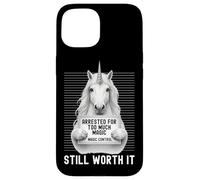 Unicorn Mugshot Arrested for Too Much Magic Still Worth It Case for iPhone 15