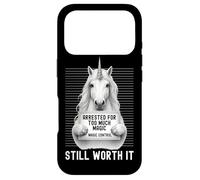 Unicorn Mugshot Arrested for Too Much Magic Still Worth It Case for iPhone 17 Pro