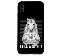 Unicorn Mugshot Arrested for Too Much Magic Still Worth It Case for iPhone XS Max