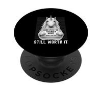 Unicorn Mugshot Arrested for Too Much Magic Still Worth It PopSockets Adhesive PopGrip