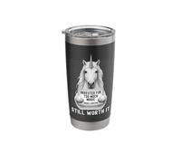Unicorn Mugshot Arrested for Too Much Magic Still Worth It Stainless Steel Insulated Tumbler