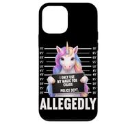 Unicorn Mugshot I Only Use My Magic for Chaos Allegedly Case for iPhone 12 mini