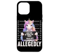 Unicorn Mugshot I Only Use My Magic for Chaos Allegedly Case for iPhone 12 Pro Max