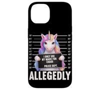 Unicorn Mugshot I Only Use My Magic for Chaos Allegedly Case for iPhone 14