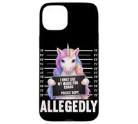 Unicorn Mugshot I Only Use My Magic for Chaos Allegedly Case for iPhone 15 Plus