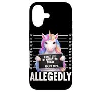 Unicorn Mugshot I Only Use My Magic for Chaos Allegedly Case for iPhone 17