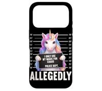 Unicorn Mugshot I Only Use My Magic for Chaos Allegedly Case for iPhone 17 Pro