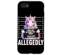 Unicorn Mugshot I Only Use My Magic for Chaos Allegedly Case for iPhone SE (2020) / 7/8