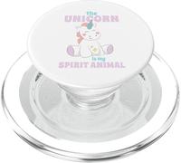 Unicorn, My Spirit Animal - Magical Rainbow Mens Womens Kids PopSockets PopGrip for MagSafe