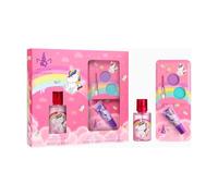 Unicorn Natural Kids Perfume & Makeup Gift Set - Eau de Toilette Spray 30ml, Lip Gloss & Eyeshadow Palette with Brush | Vegan & Dermatologically Tested | Safe Beauty Gift Set for Girls Aged 3+