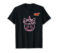 unicorn neon line art T-Shirt
