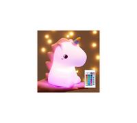 Unicorn Night Light Kids Unicorn Gifts for Girls, 16 Colours+Remote Control Baby Night Light Newborn Night Lamp, Battery Night Light Baby Girl Gift, Kids Night Light Bedroom, Kawaii Cute Room Decor