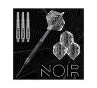 Unicorn Steel Tip Darts Set | Gary 'The Flying Scotsman' Anderson Noir Organic Phase 6 | 90% Tungsten Barrels with Black Titanium Coating | Steel Tip Volute Points | 24 g | Deluxe Presentation Box