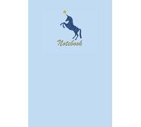 Unicorn Notebook: Blue Unicorn Notebook