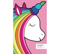 Unicorn Notebook - Ruled Pages - 5x8 - Premium: (Red Edition) Fun notebook 96 ruled/lined pages (5x8 inches / 12.7x20.3cm / Junior Legal Pad / Nearly A5)
