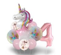 Unicorn Number/Numerical Balloons | 15+ Years | Mix 2 | 4 - Four