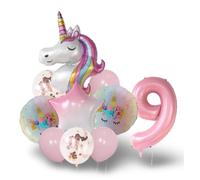 Unicorn Number/Numerical Balloons | 15+ Years | Mix 2 | 9 - Nine