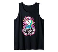 Unicorn Nurse Magical Nurse by Day Profession Art Tank Top