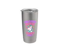 Unicorn Nurse Vibes Only Cute Kawaii Rainbow Stainless Steel Insulated Tumbler