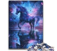 Unicorn of The Universe Jigsaw Puzzles for Adults, Staycation Kill Time Every Piece Is Unique - Challenging Family Fun Game 50x75cm