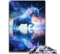 Unicorn of The Universe Puzzles for Adults Teens 1000pc Puzzle, Staycation Kill Time Every Piece Is Unique - Challenging Family Fun Game 26x38cm
