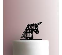 Unicorn One of a Kind Acrylic Cake Topper 3mm Thick Premium Laser Cut Cake Decoration for Birthday, Wedding, Baby Shower & Party Cakes Durable Reusable