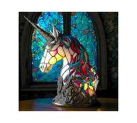 (Unicorn, One size) Elephant Animal Lamp Colourful Resin Lamp For Tiffany Lamp Table Lamp