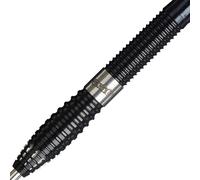Unicorn Darts Set Contender | Owen Roelofs | 90% Tungsten Barrels with Black Coating & Intricately Machined Grip Rings | Durable Stunning Ultrafly Flights | Steel Tip Volute Points | 22 g