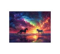 Unicorn Paint by Numbers for Adults, Paint by Numbers Kits 40x54 in with Acrylic and Pens Canvas for Painting, Horse Paintings Hobbies for Adults Women, Wall Artwork Gifts for Women LZYH-3642