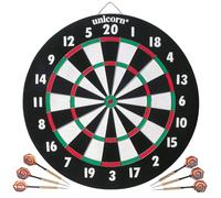 Unicorn XL Paper Darboard Dart Board 17"x 3/4" inc 2 Sets of Darts 79085 N