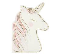 Unicorn Paper Napkins - Set of 16 White one size