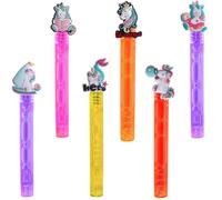 Unicorn Party Favors,24Pcs Mini Unicorn Bubble Wands for Kids,Cute Bubble Wand for Birthday Party Supplies,Classroom Prizes Pinata Goodie Bag Stuffers Gifts